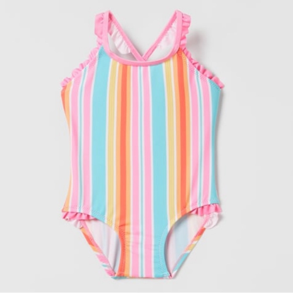 Fruit Stripe Zara Swimsuit Size 4-5 Years